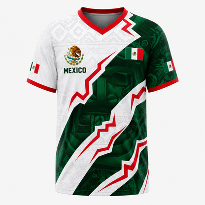 2026 Mexico White Retro Pyramid Jersey
