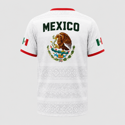2026 Mexico White Retro Pyramid Jersey