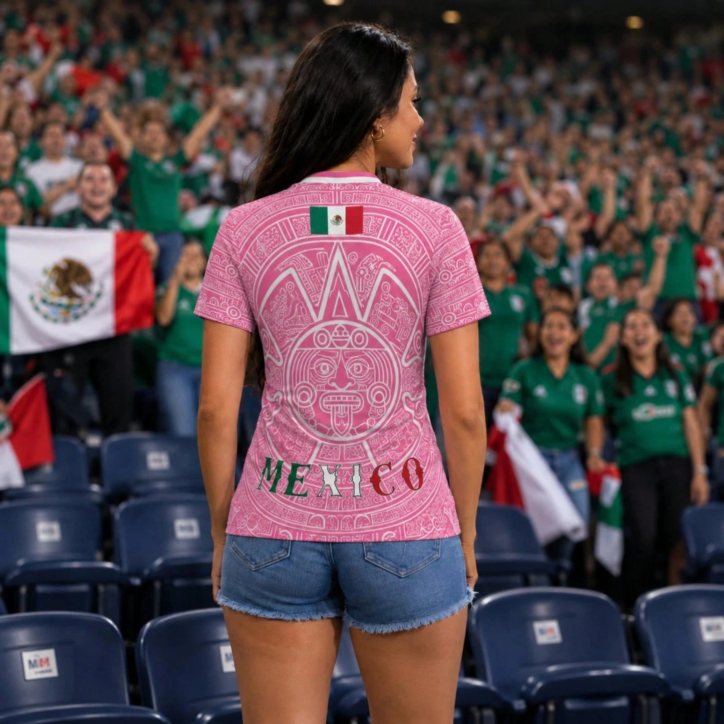 2026 Mexico Pink Retro Pyramid Jersey