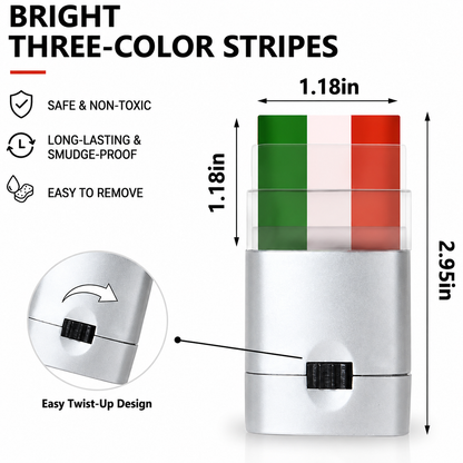 Mexico Flag Face Paint Stick
